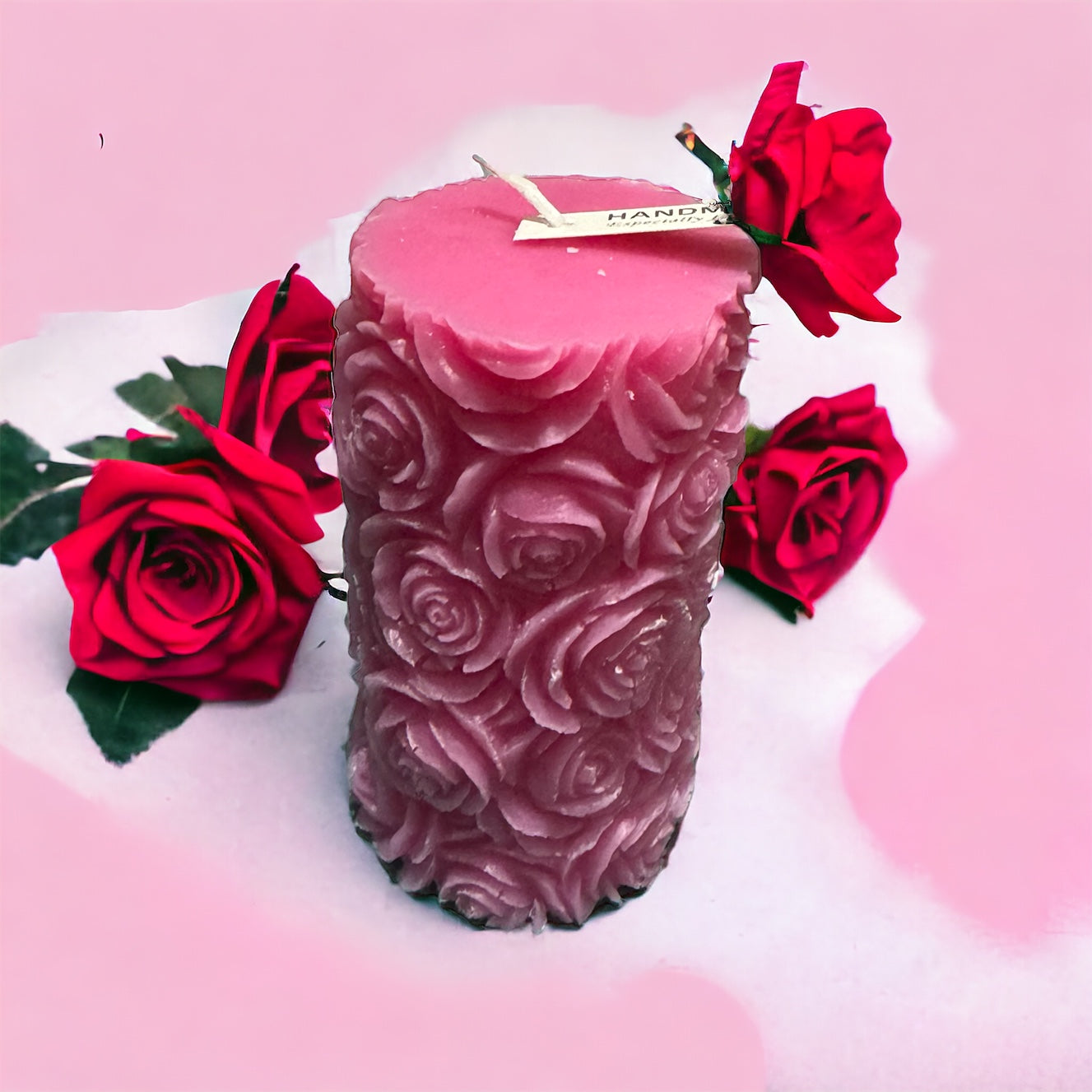 Roses Pillar Candle