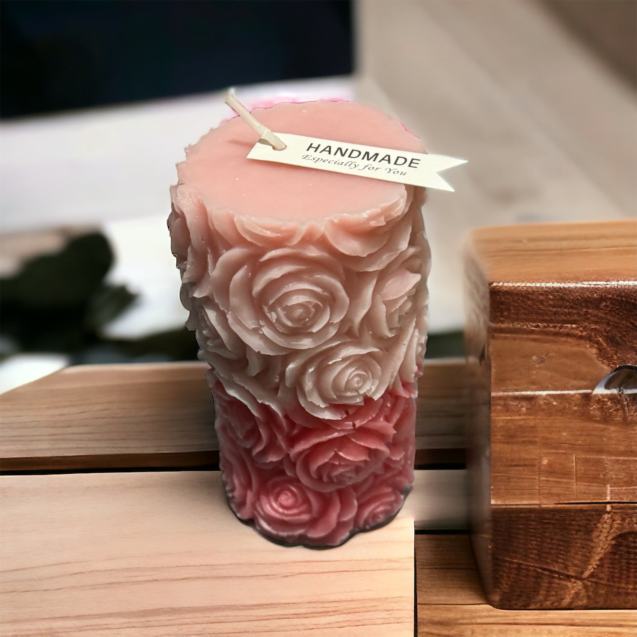 Roses Pillar Candle